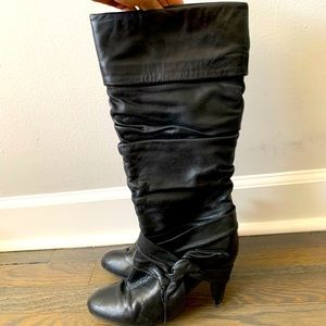 ALDO full leather black heeled boots